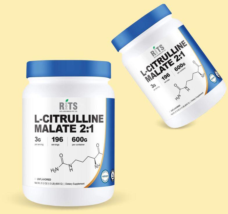 2:1 L Citrulline Malate Powder, for Fat Loss, Muscle Strength Gain, Body Fitness