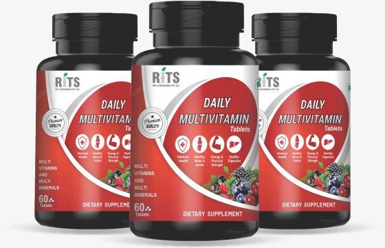 Daily Multivitamin Tablets, for Health Treatment, Supplements, Purity : 99%