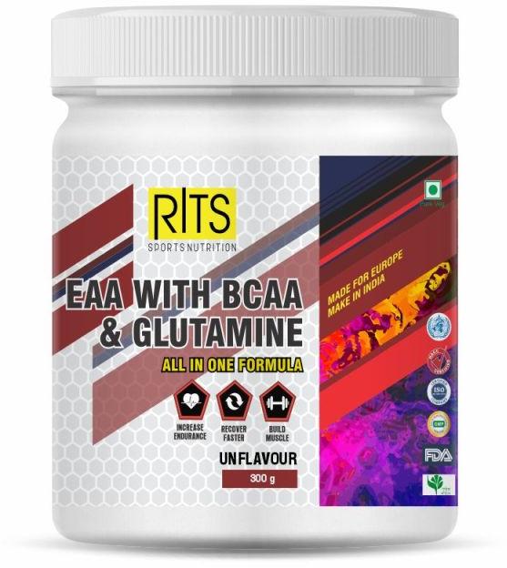 EAA With BCAA and Glutamine Powder, for Gym, Packaging Size : 300gm