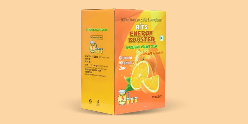 Energy Booster Orange Glucose Powder
