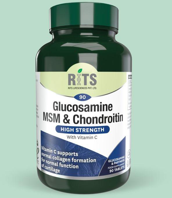 Glucosamine MSM and Chondroitin Tablets, for Supplement Diet, Grade Standard : Medicine Grade