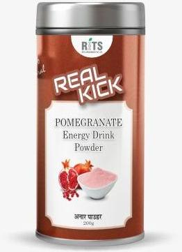 Real Kick Pomegranate Energy Drink Powder, Packaging Type : Tin Bottle