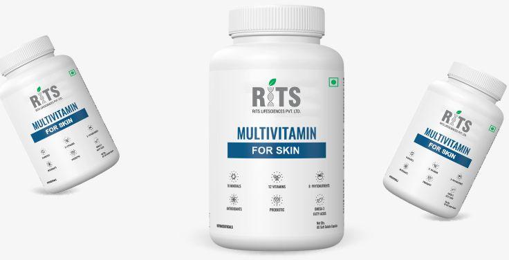Skin Care Multivitamin Tablets, for Supplements, Packaging Size : 60 Piece