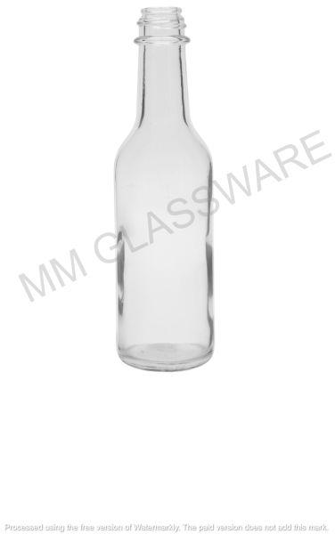 Transparent Boozy Glass Sauce Bottle, for Ketchup Starage, Capacity : 150ml