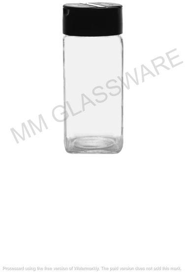 Plastic Polished Square Spice Glass Jar, Feature : Crack Proof, Fine Finishing, Scratch Resistant