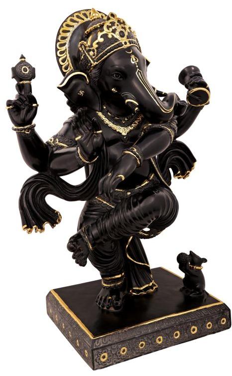 Natural Round Polished Ganesh god statue marble, Pattern : Plain, Printed, Carved, Non Printed