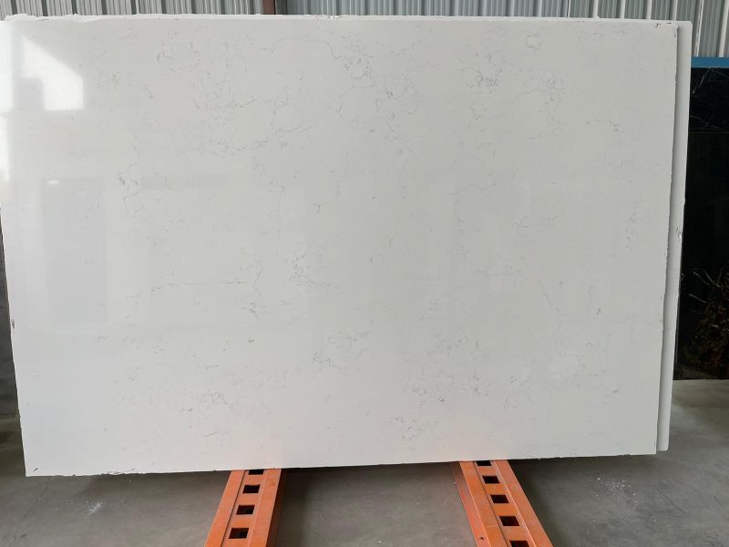 Rectangular Polished Moon White Granite Slab, for Construction, Size ...