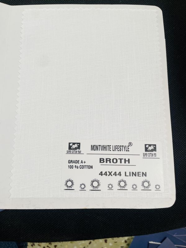 Plain Soft Broth Cotton Fabric, Technics : Machine Made