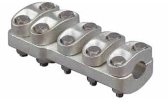 Polished Aluminium Casting Line Connector, for Industrial, Specialities : High Tensile, High Quality