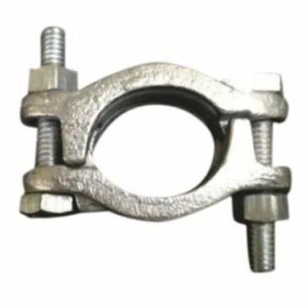 Silver Polished Metal Pipe Support Clamp, For Industrial, Packaging Type : Packet