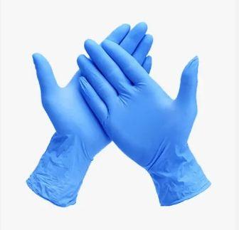 Blue Latex Surgical Gloves, for Hospital, Clinical, Length : 10-15 Inches