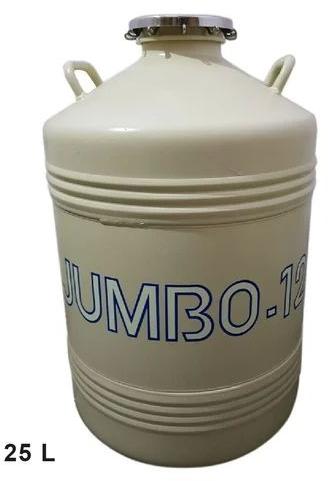 White 25 Ltr Liquid Nitrogen Filled Container, Capacity : 25L