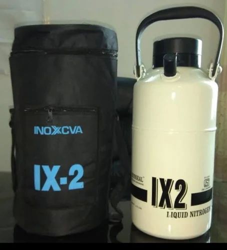 White IX 2 Liquid Nitrogen Container, for Cell Storage, Feature : Durable, Highly Reliable