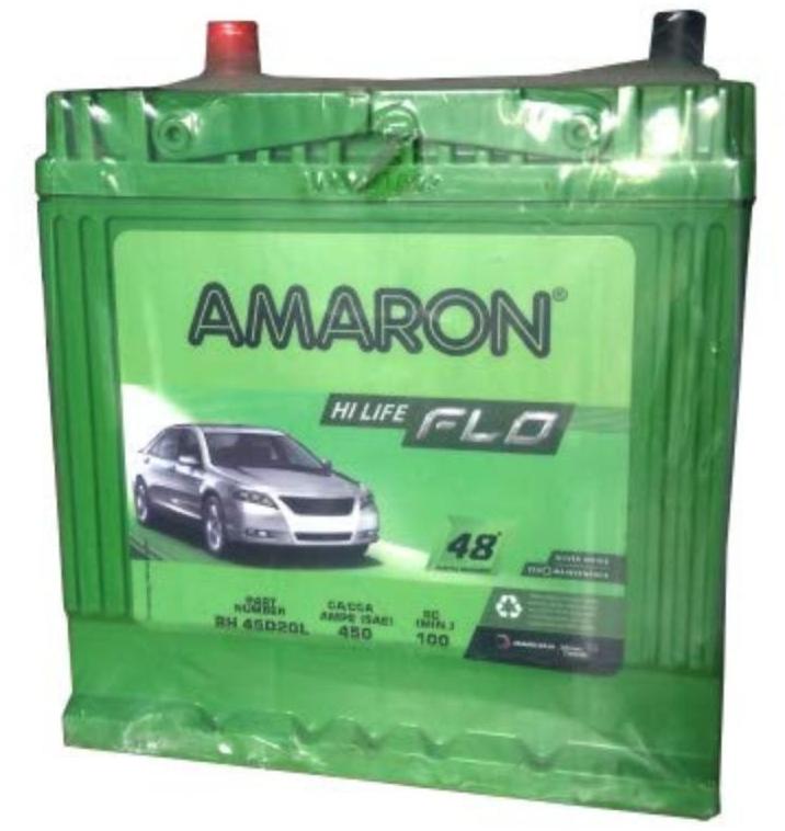 Amaron 45D20L Car Battery, Feature : Stable Performance, Long Life