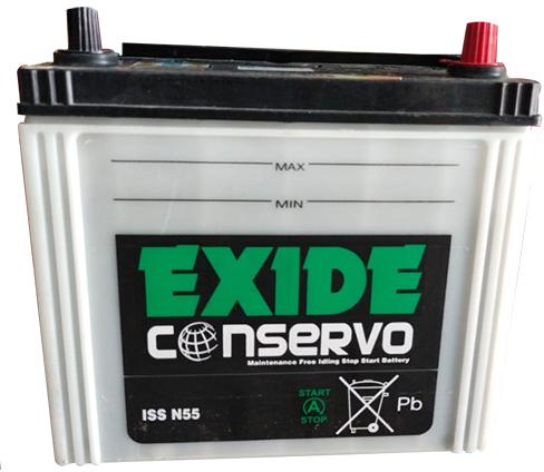 Exide Conservo N55 ISS Car Battery, Feature : Long Life