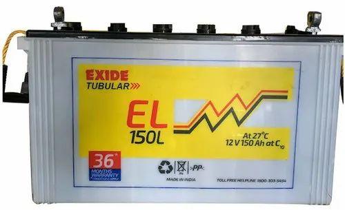 Exide El 150L Tubular Battery, for Inverter, Office UPS, Feature : Stable Performance, Heat Resistance