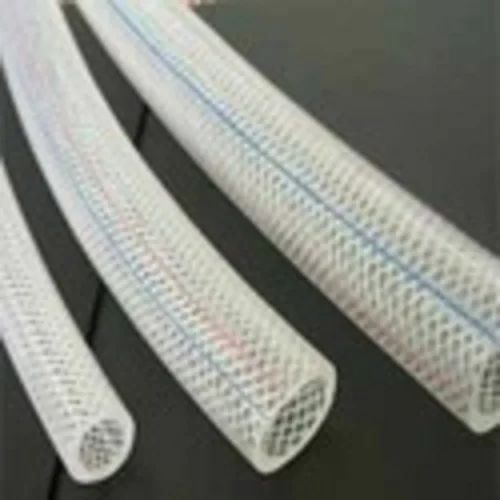 Transparent Round Nylon Braided Hose Pipe, for Industrial Use, Packaging Type : Roll