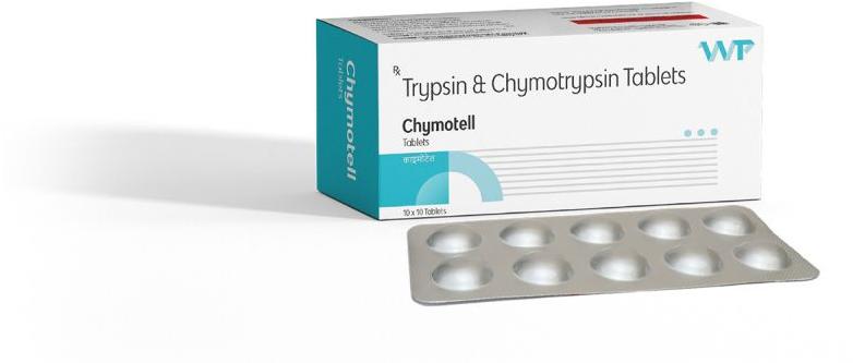 Wellpath Healthcare Chymotell Tablet, For Hospital, Clinical Personal, Packaging Type : Alu Alu