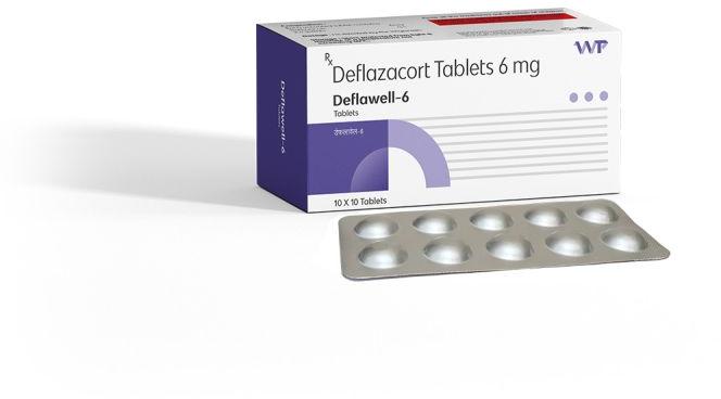 Deflawell-6 Deflawell 6mg Tablet, Packaging Type : Alu Alu