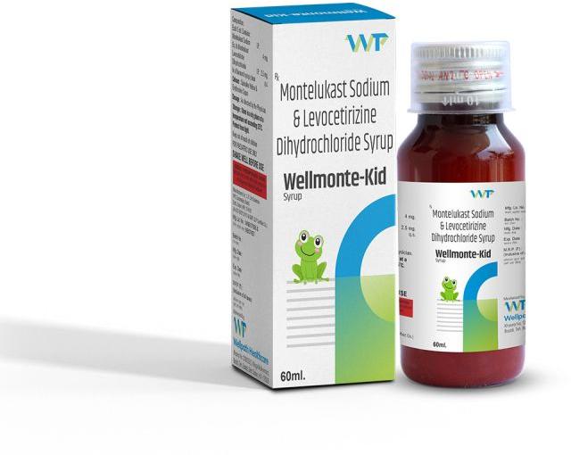 Wellmonte-Kid Liquid Well Monte Kid Syrup, for Hospital, Clinical Personal, Packaging Type : Plastic Bottle