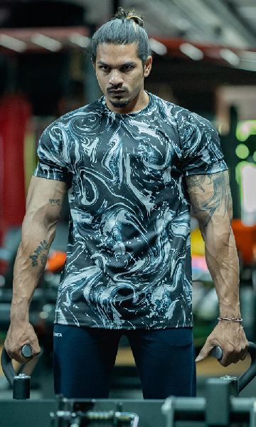 Printed Gym T shirt, Gender : Men