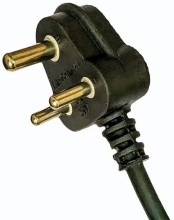 Virgin PVC Copper 3pin power cord, for Commercial, Size : Multiple