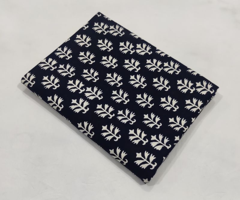 Black & White Block Printed Fabric