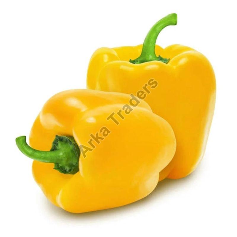 Fresh Yellow Capsicum, for Cooking, Style : Natural