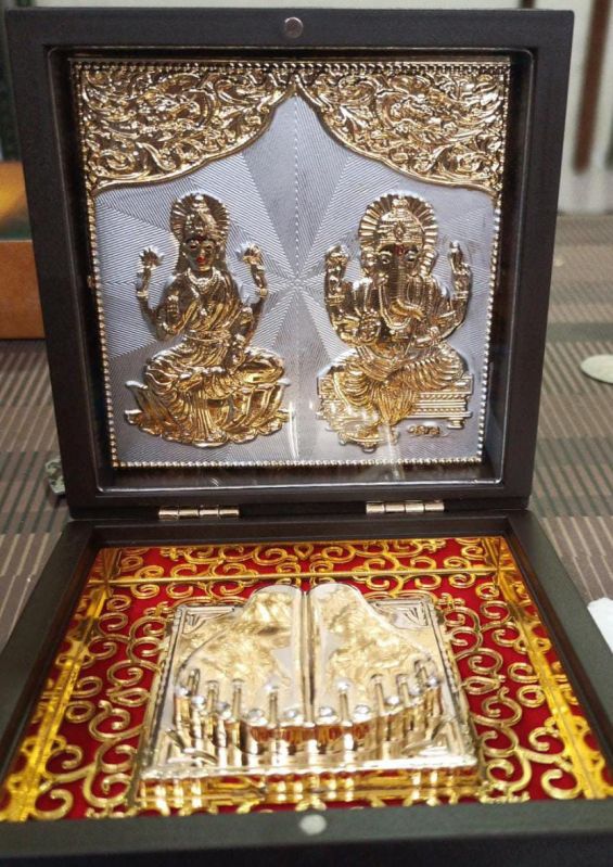 999 silver gods Ganesh Laxmi ji charan paduka