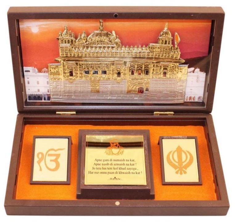 999 Silver Gods Golden Temple Ji Double Charan Paduka Momento With Natural Fragrance