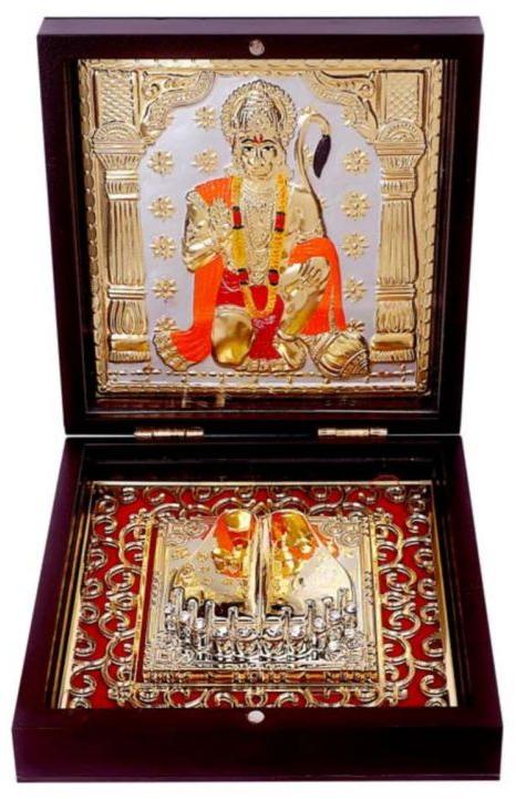 999 Silver Gods Hanuman ji Charan Paduka Momento with Natural Fragrance.