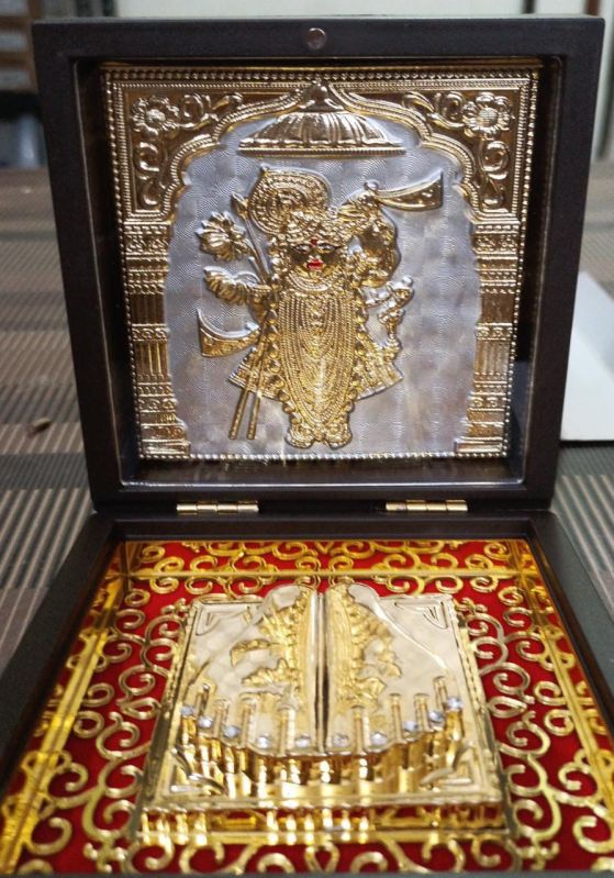 999 Silver Gods Srinath ji Charan Paduka Momento with Natural Fragrance