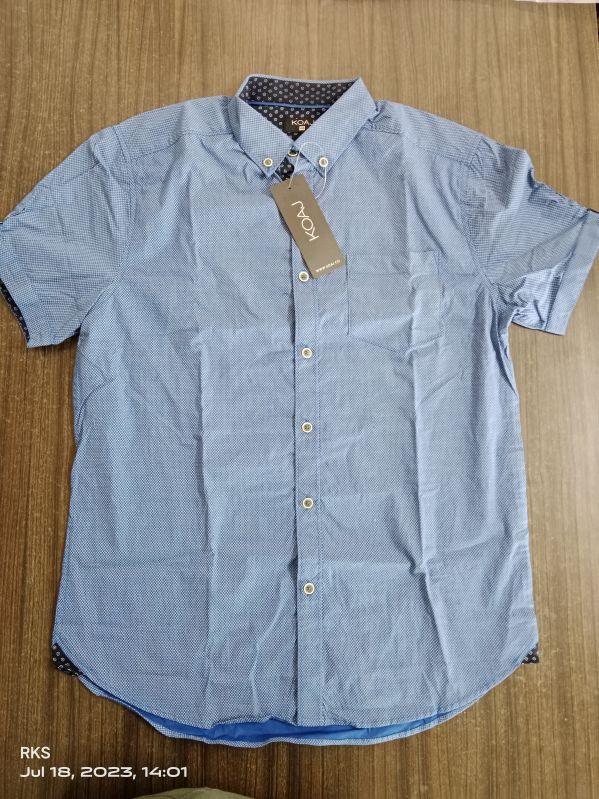 Printed Simple Collar Neck Cotton men casual shirts, Speciality : Quick Dry, Anti-Shrink