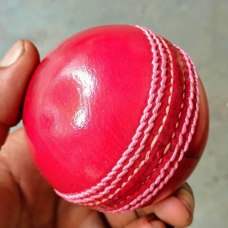 Stone Leather Cricket Balls, Color : Red