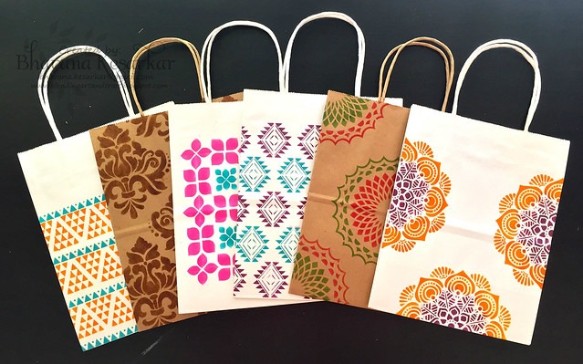White Kraft Paper Bags, For Shoppimg, Packaging, Technics : Hand Made, Attractive Pattern