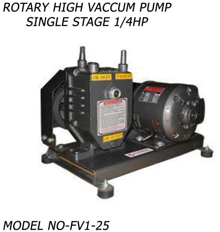 Rotary High Vacuum Pump Single Stage, for Laboratory