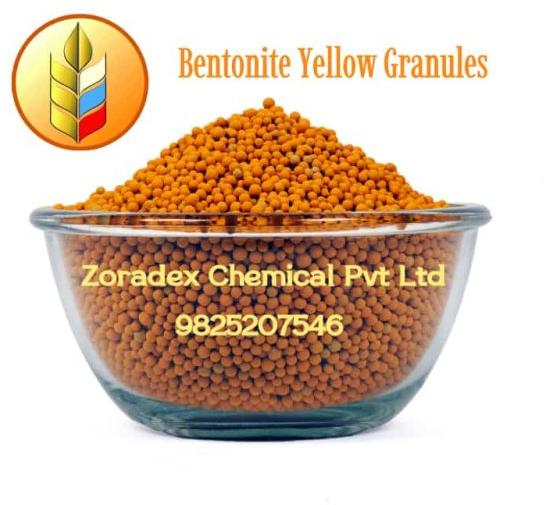 Bentonite granules yellow