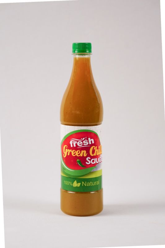 Green Liquid Chili Sauce, for Fastfood, restarunt, Certification : FSSAI