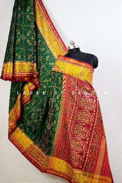Printed Rajkot Patola sarees, Gender : Female