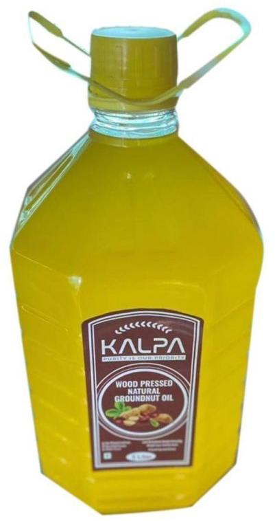 Kalpa Lowers Cholesterol Cold Pressed Peanut Oil, Packaging Type : Plastic Bottle