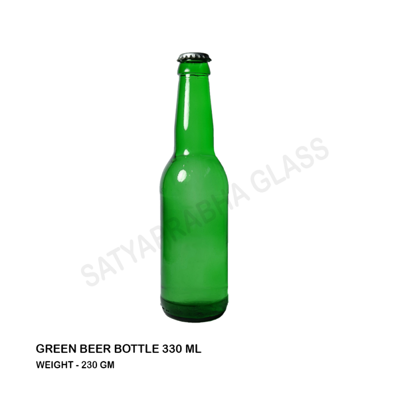 Empty Beer Bottle 330 Ml Green, Sealing Type Crown, Feature Eco