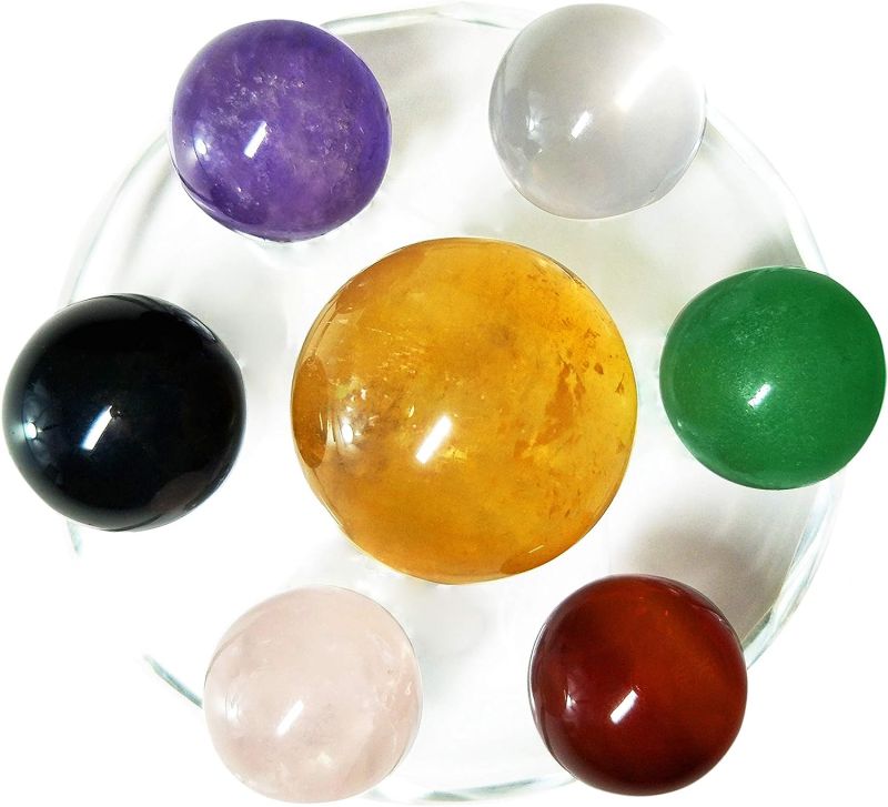 Natural Polished Agate Crystal Ball, for Jewellery Use, Size : Customised