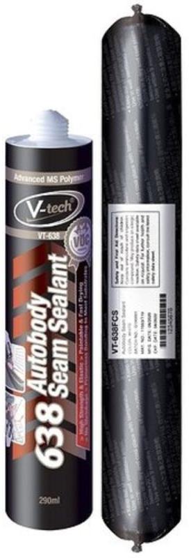 Transparent V-Tech Autobody Seam Sealant, for Industrial