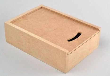 Plain mdf box, for Jewellery Storage