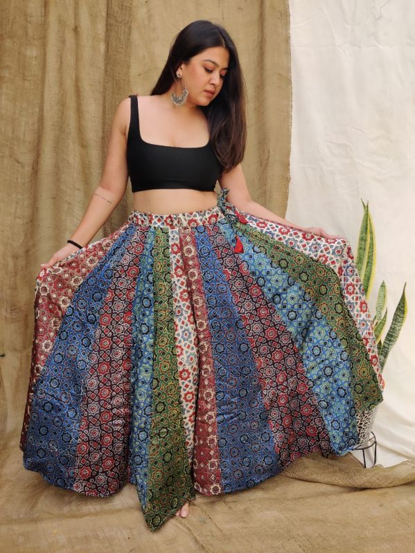 Blue Festive Wear Cotton Long Skirt Top Set at Rs 2000/piece, Jaipur