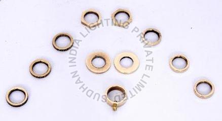 Polished Brass Washers & Nuts, for Fittings