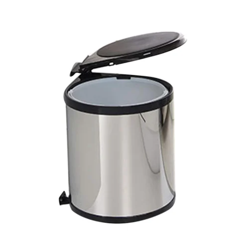 Silver SS Auto Open Dustbin, for Home, Feature Compact structure