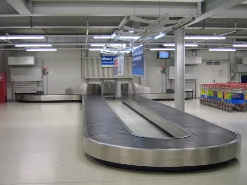 Rubber Baggage Airport Conveyor