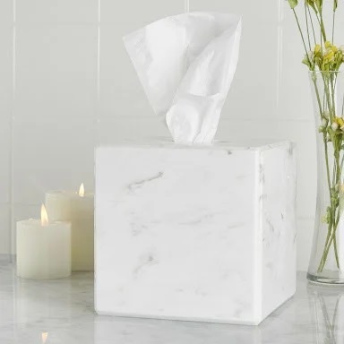 Marble tissue cover box, Size : Standard