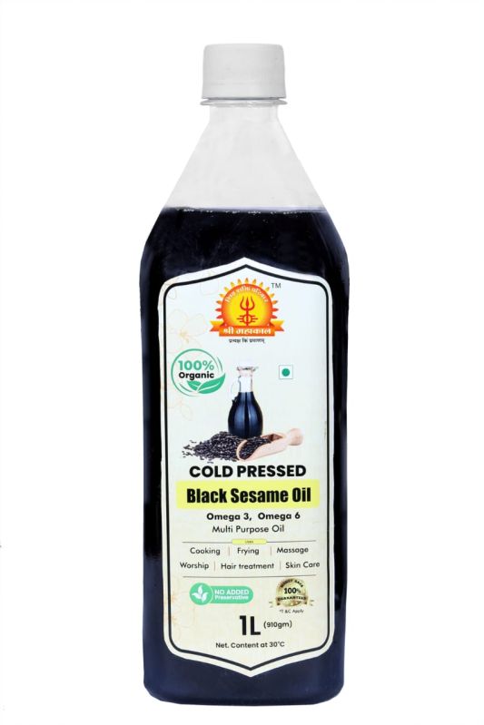 Cold Pressed Black Sesame Oil, Packaging Type : Bottle